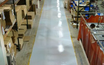 Installing the Commercial Warehouse Floors to Support Forklift Traffic