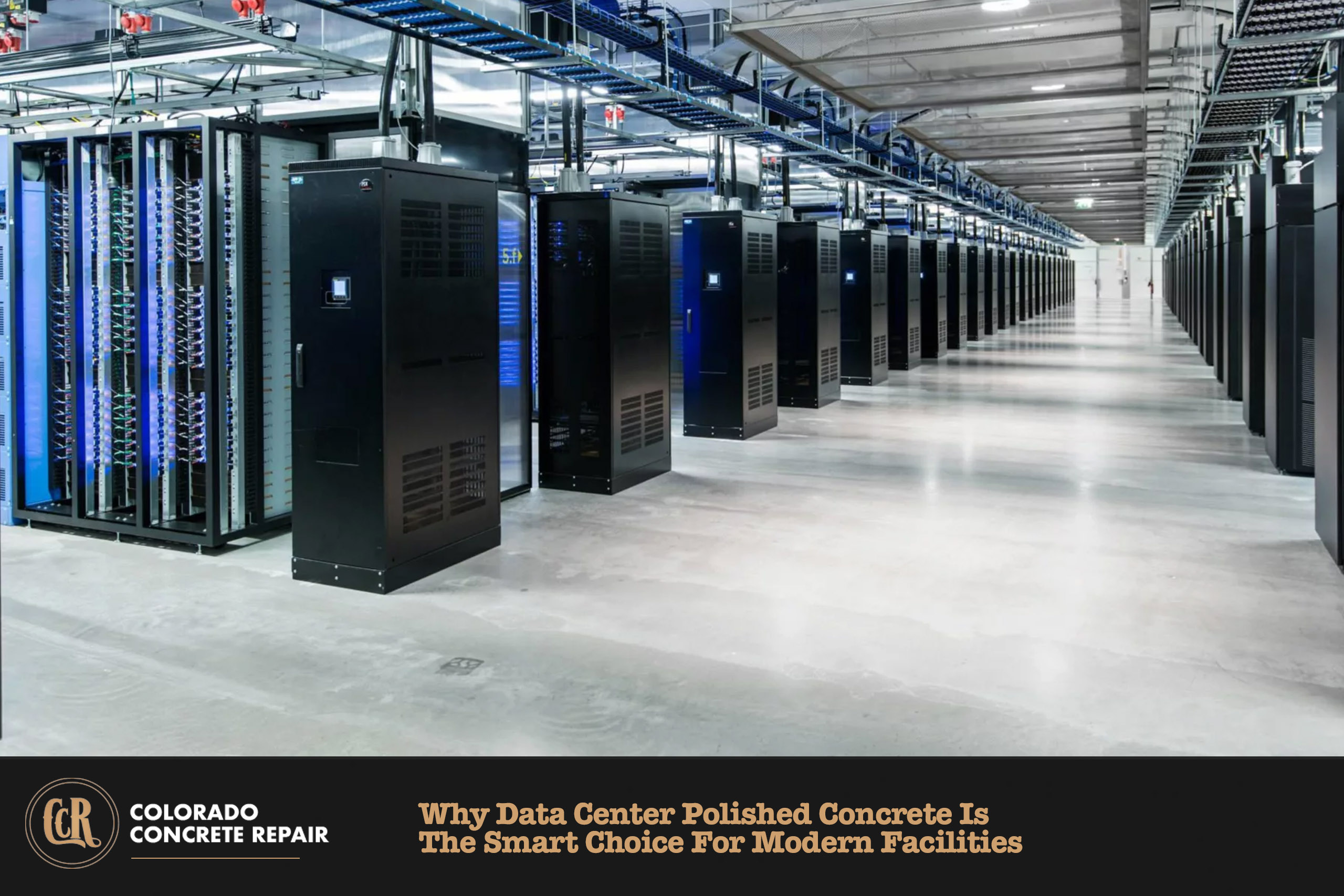 Data Center Polished Concrete