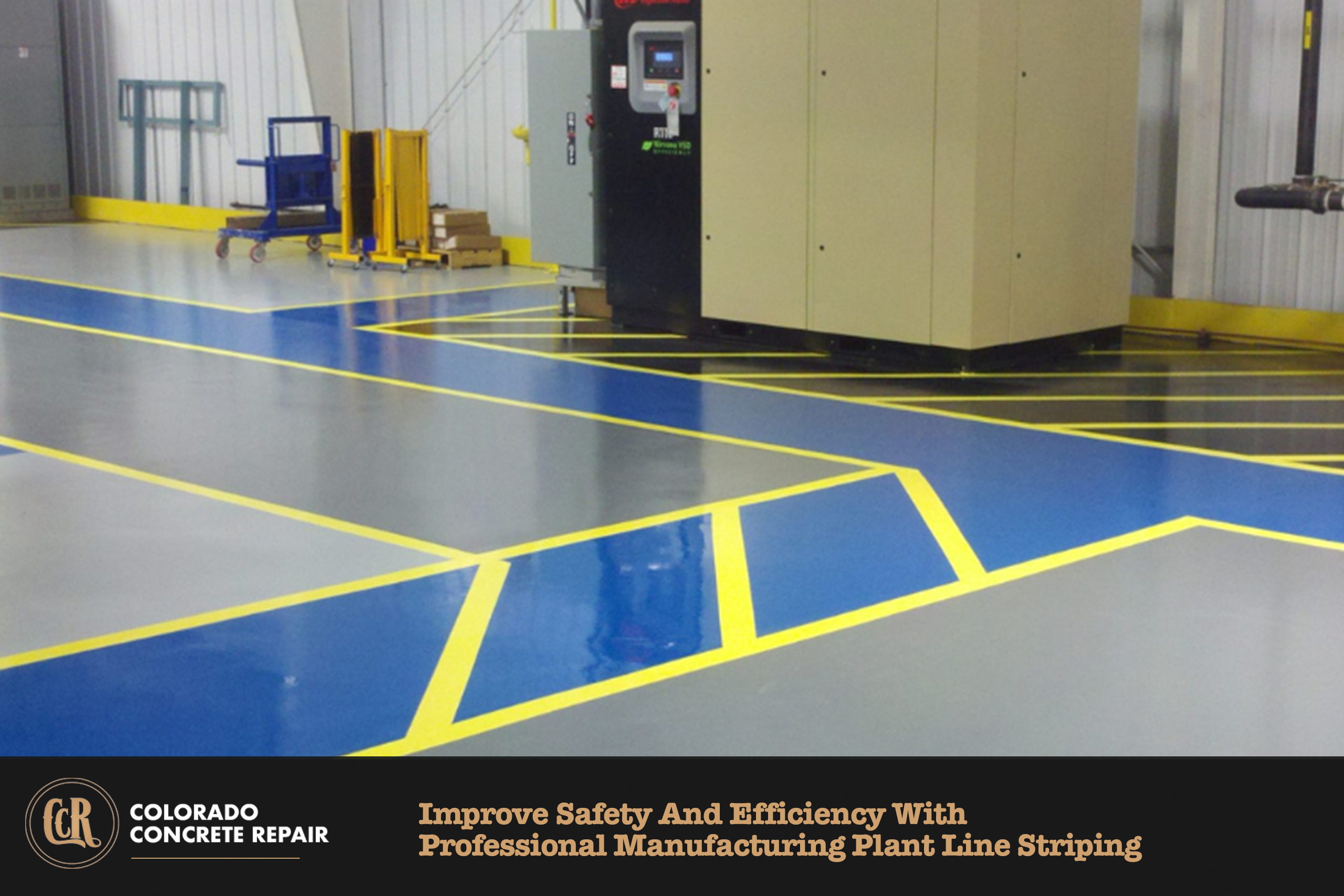 Manufacturing Plant Line Striping