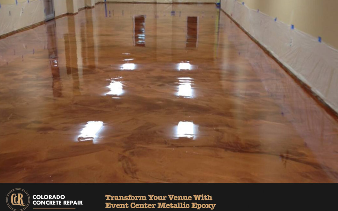 event center metallic epoxy