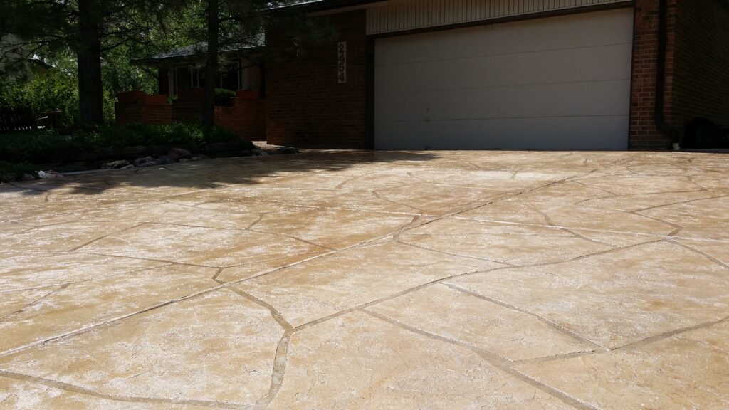 Completed grind and seal concrete floor showing a clean finish