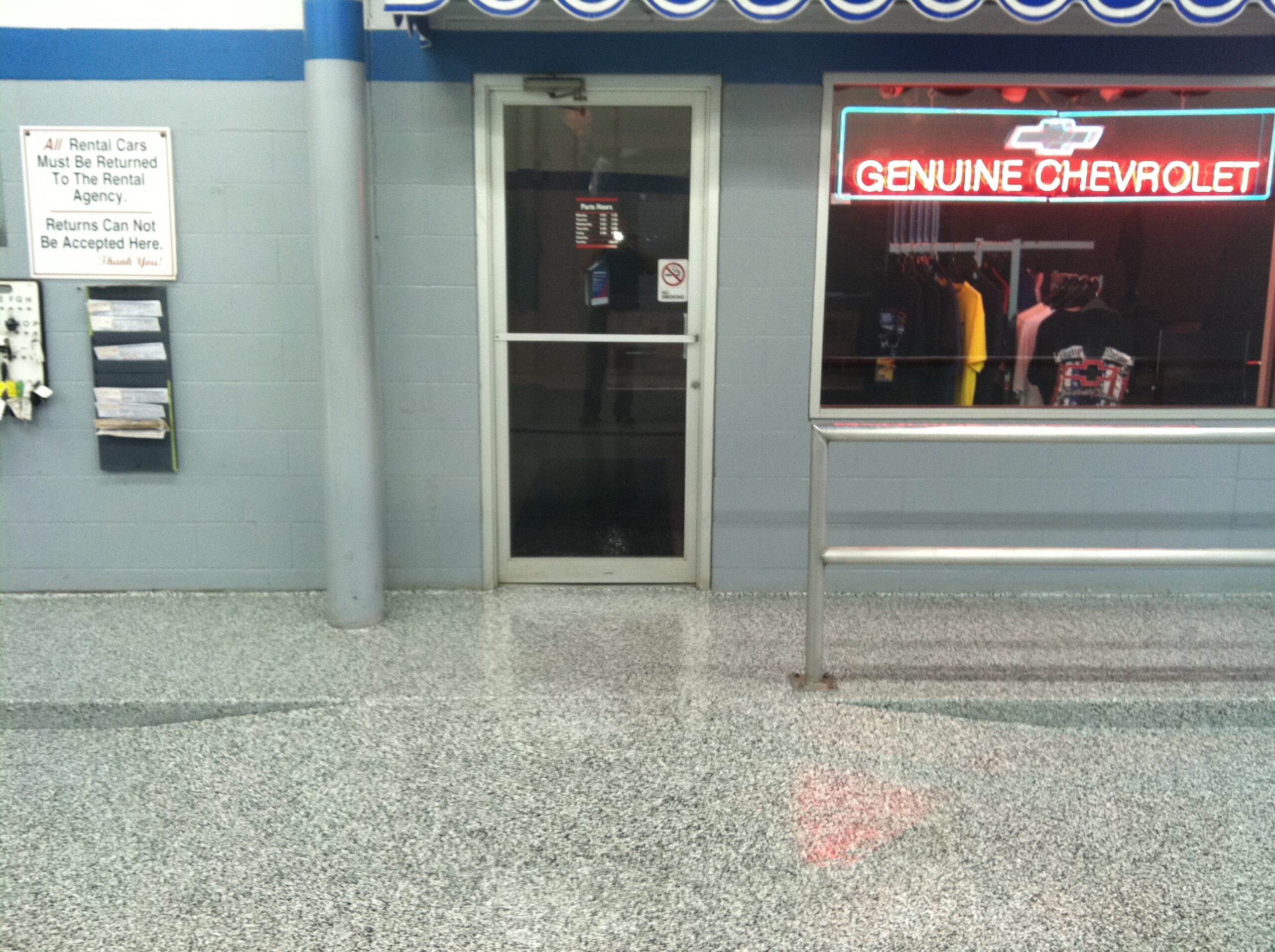 Commercial polished concrete flooring installation