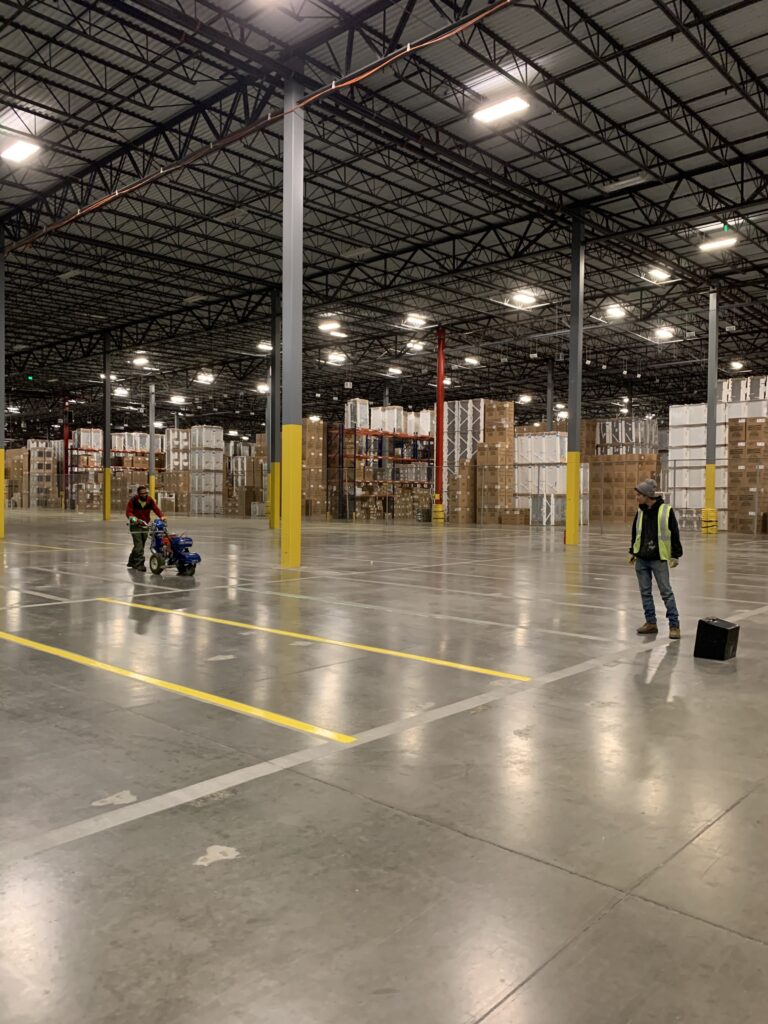 Line Striping & Safety Markings — CCR install