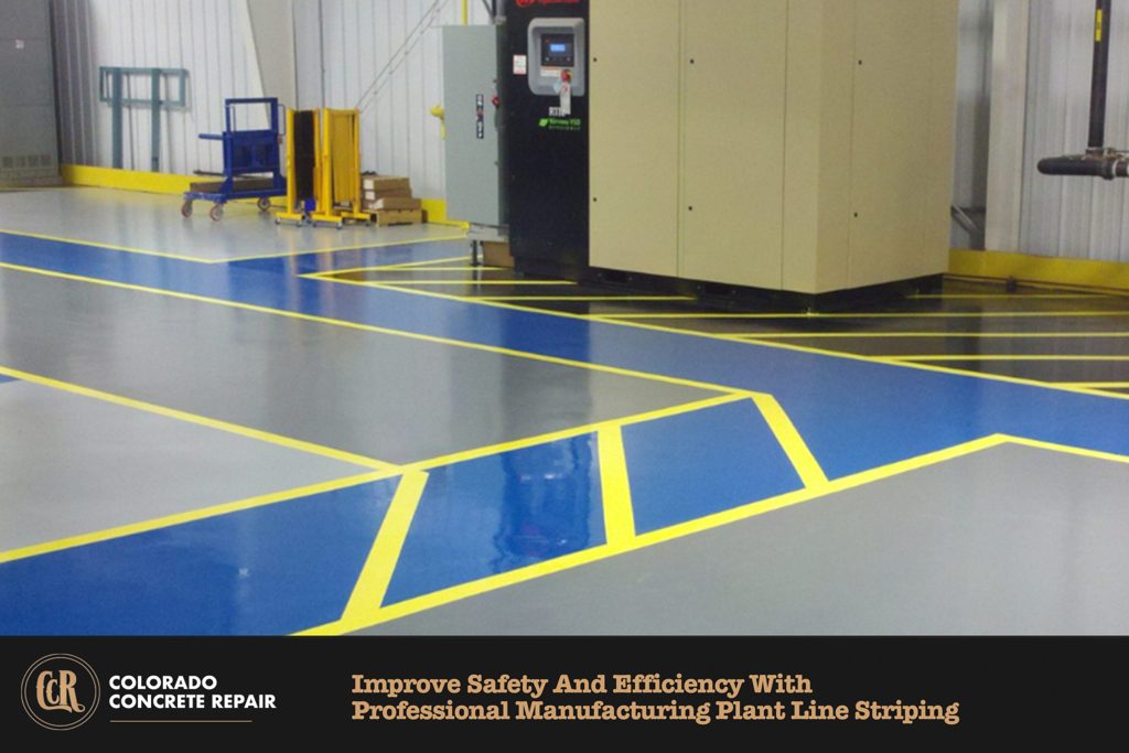 Manufacturing Plant Line Striping — manufacturing plant flooring requirements